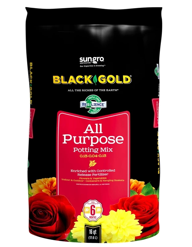 16-Quart Black Gold All Purpose Potting Soil 3 16-Quart Black Gold All Purpose Potting Soil