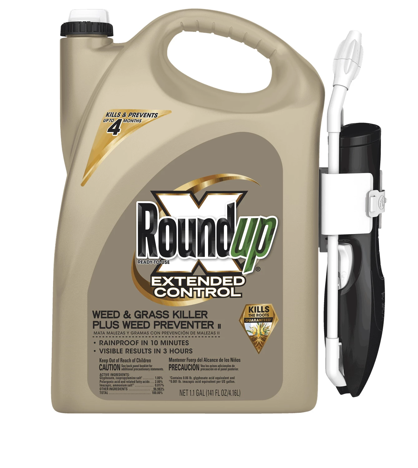 Roundup 1.1-Gallon, Ready-To-Use Extended Control Weed & Grass Killer Plus Weed Preventer II With Comfort Wand 9 Roundup 1.1-Gallon, Ready-To-Use Extended Control Weed & Grass Killer Plus Weed Preventer II With Comfort Wand - Image 7