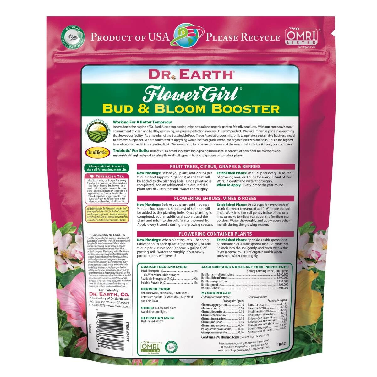 4-Pound Flower Girl® Organic Bud And Bloom Booster Fertilizer, 3-9-4 3 4-Pound Flower Girl® Organic Bud And Bloom Booster Fertilizer, 3-9-4