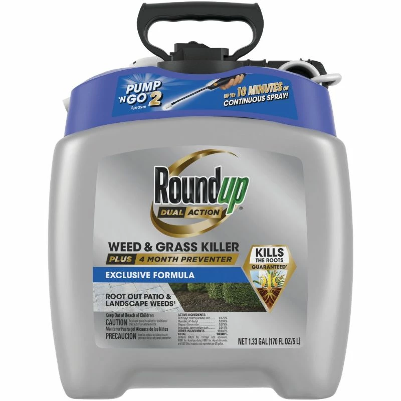 Roundup 1.33-Gallon Dual Action Weed And Grass Killer 10 Roundup 1.33-Gallon Dual Action Weed And Grass Killer - Image 8