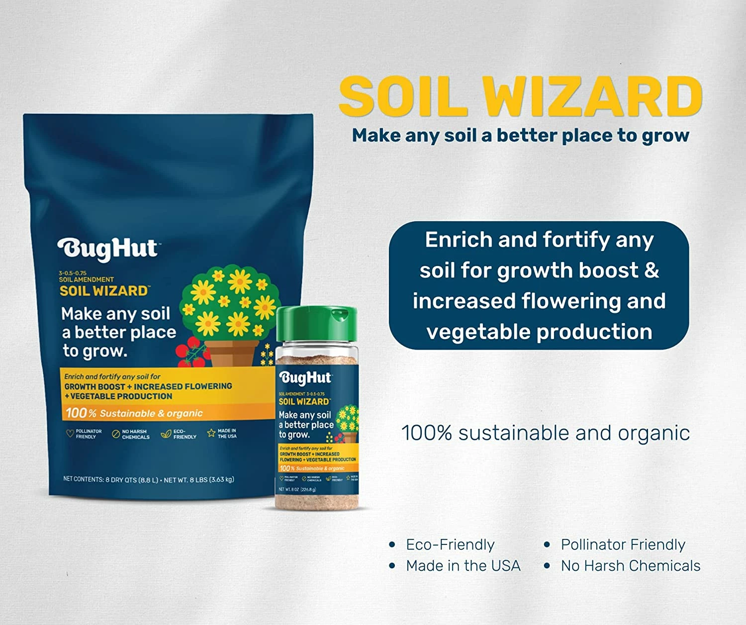 8-Quart Soil Wizard Organic Soil Amendment Bag 5 8-Quart Soil Wizard Organic Soil Amendment Bag - Image 3