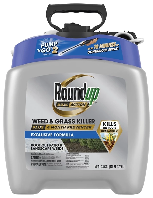 Roundup 1.33-Gallon Dual Action Weed And Grass Killer Sprayer With 4 Month Preventer 4 Roundup 1.33-Gallon Dual Action Weed And Grass Killer Sprayer With 4 Month Preventer - Image 2