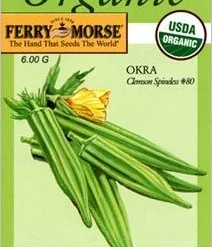 Okra Clemson Spnlss Seeds