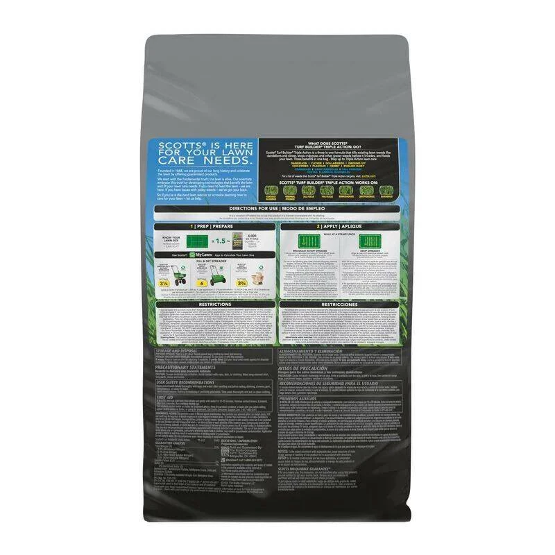 11.31-Pound Turf Builder® Triple Action1 Weed Killer, 25-0-2 3 11.31-Pound Turf Builder® Triple Action1 Weed Killer, 25-0-2