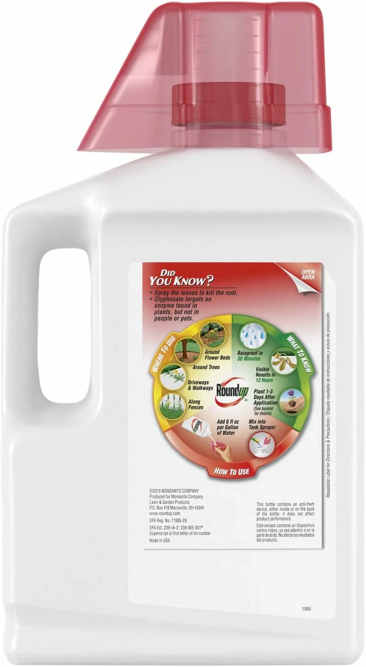 Roundup 1/2-Gallon, Weed And Grass Killer Concentrate Plus 5 Roundup 1/2-Gallon, Weed And Grass Killer Concentrate Plus - Image 3