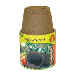 5-Inch Seed Starting Peat Pot, 6-Pack