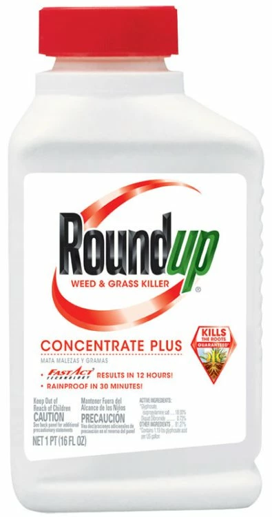 Roundup 16-Oz Weed And Grass Killer Concentrate Plus 3 Roundup 16-Oz Weed And Grass Killer Concentrate Plus