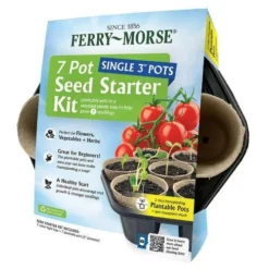 7-Pot Circular Tray With 3-Inch Fiber Pots