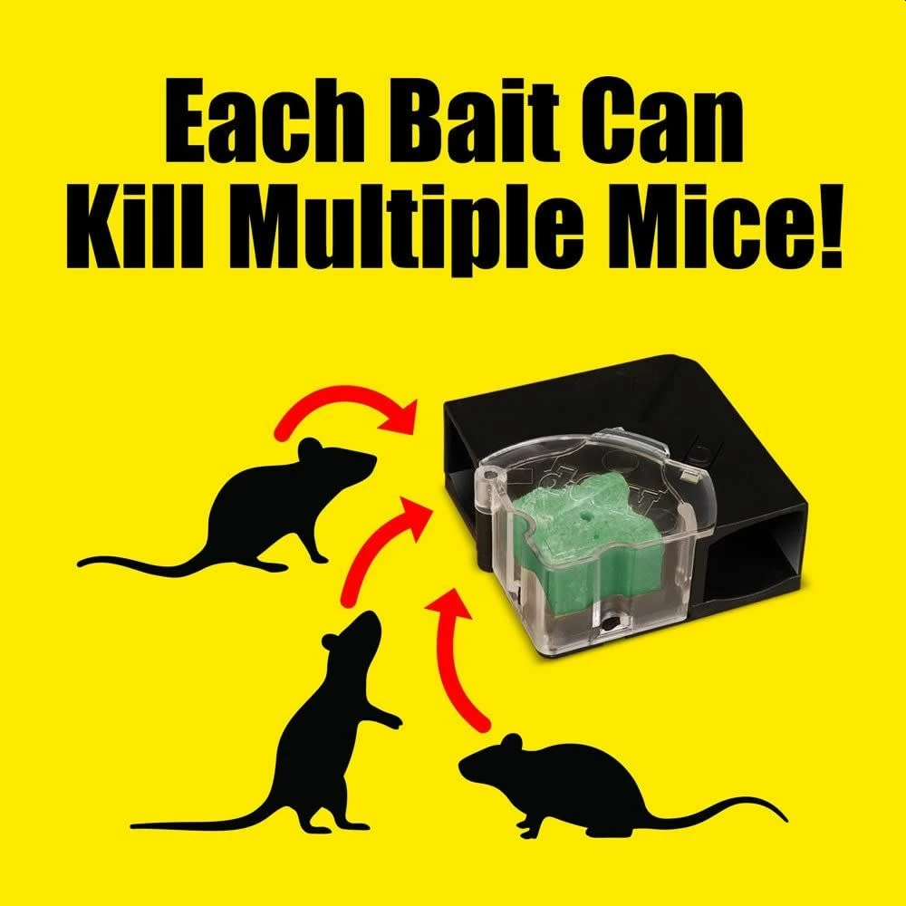 D-Con Refillable Mouse Bait Station With 2 Refill Baits 4 D-Con Refillable Mouse Bait Station With 2 Refill Baits - Image 2