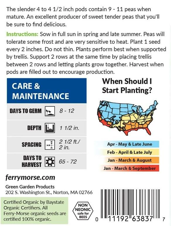 Pea Green Arrow Organic 3 Pea Green Arrow Organic