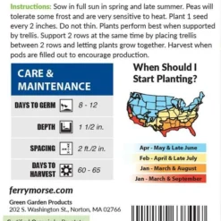 Pea Oregon Sugar Pod Organic