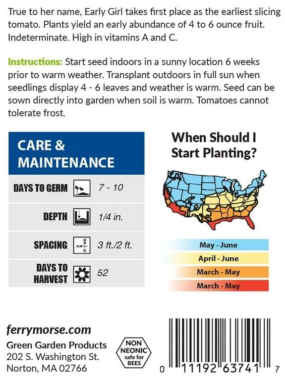 Tomato Early Girl Hybrid 3 Tomato Early Girl Hybrid