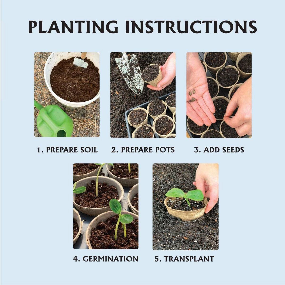 4-Inch Round Fiber Pots, 7-Count 4 4-Inch Round Fiber Pots, 7-Count - Image 2